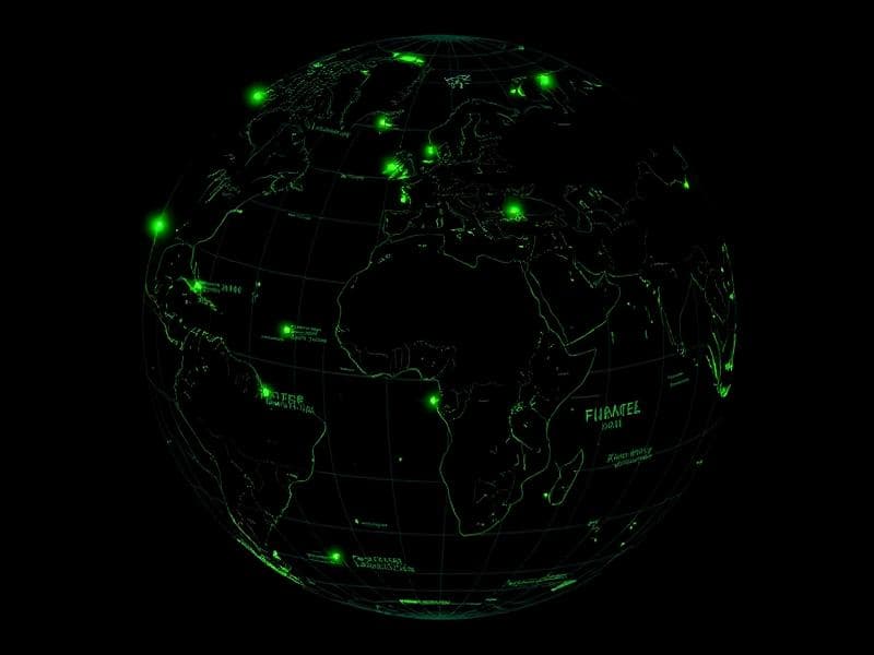 Global threat map